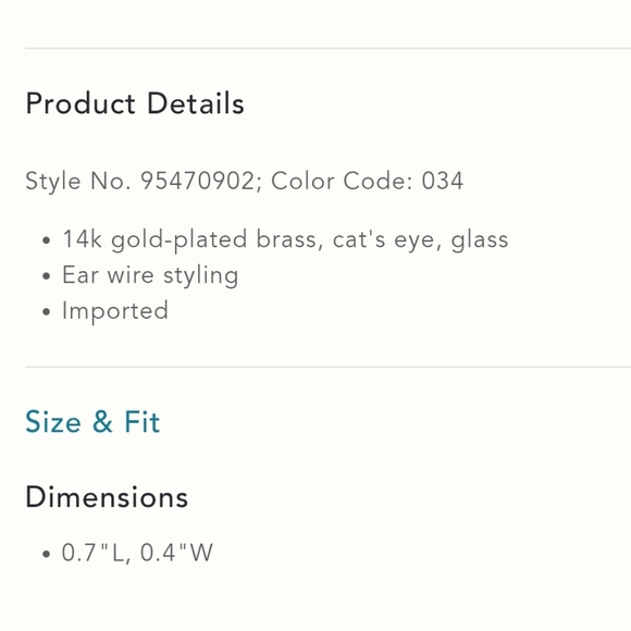 Anthropologie Glass Stone Drop Earrings in Clear - Picture 3 of 3